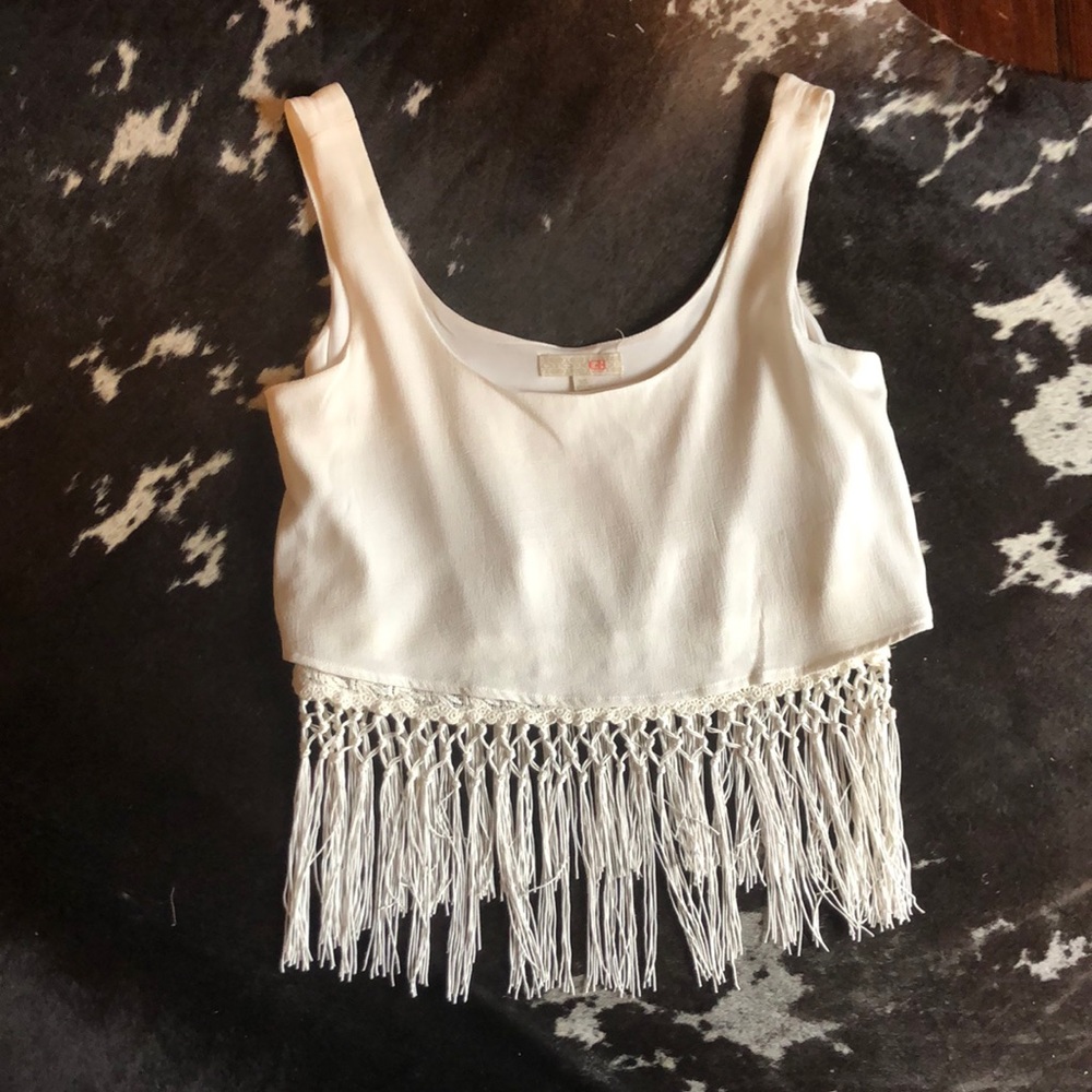 Fringe crop top